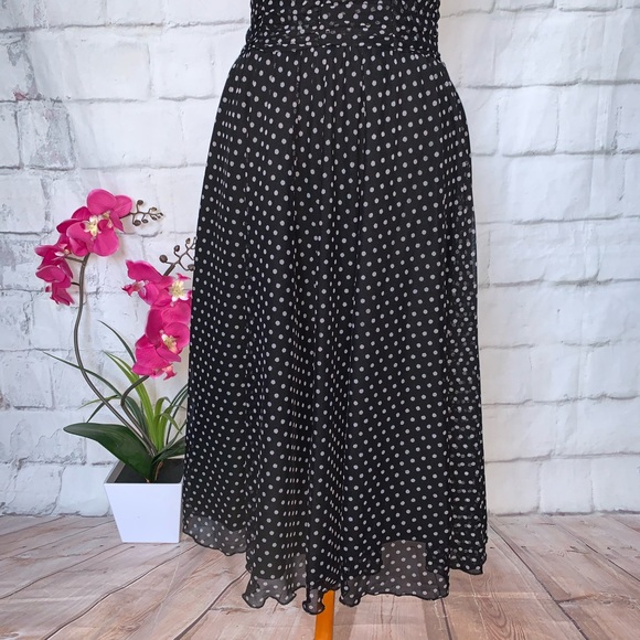 Rock Steady Heather Dress Black Polka Dots Sz M - Picture 3 of 9